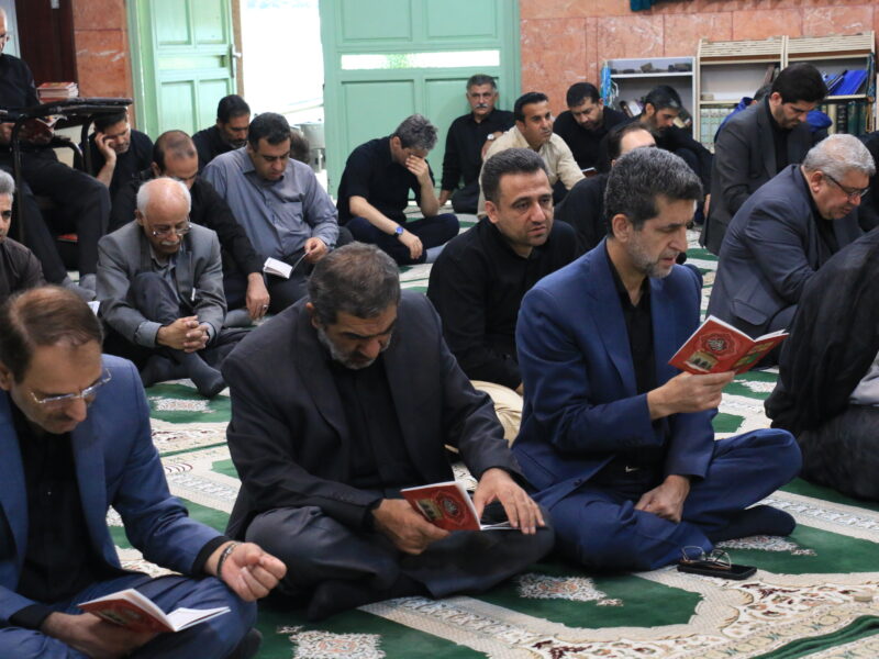 برگزاری مراسم عزاداری حضرت اباعبدالله‌الحسین(ع) در سومین روز محرم با حضور دانشگاهیان