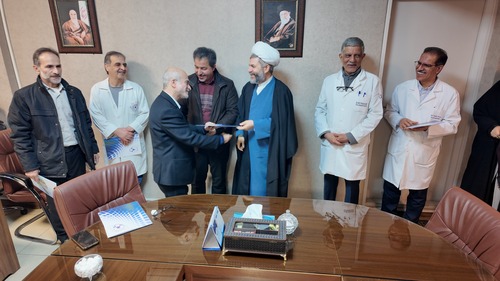 آیین تجلیل از جانبازان کادر درمان بیمارستان مفید با حضور حجت‌الاسلام دکتر خدیوی